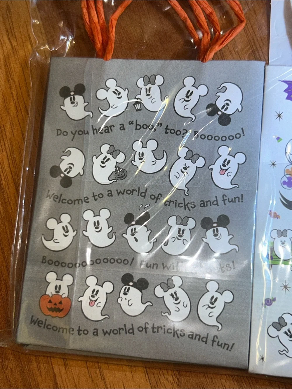 Disney Tokyo Disneyland Halloween Mickey Ghost 👻 Gift Bags and Tags